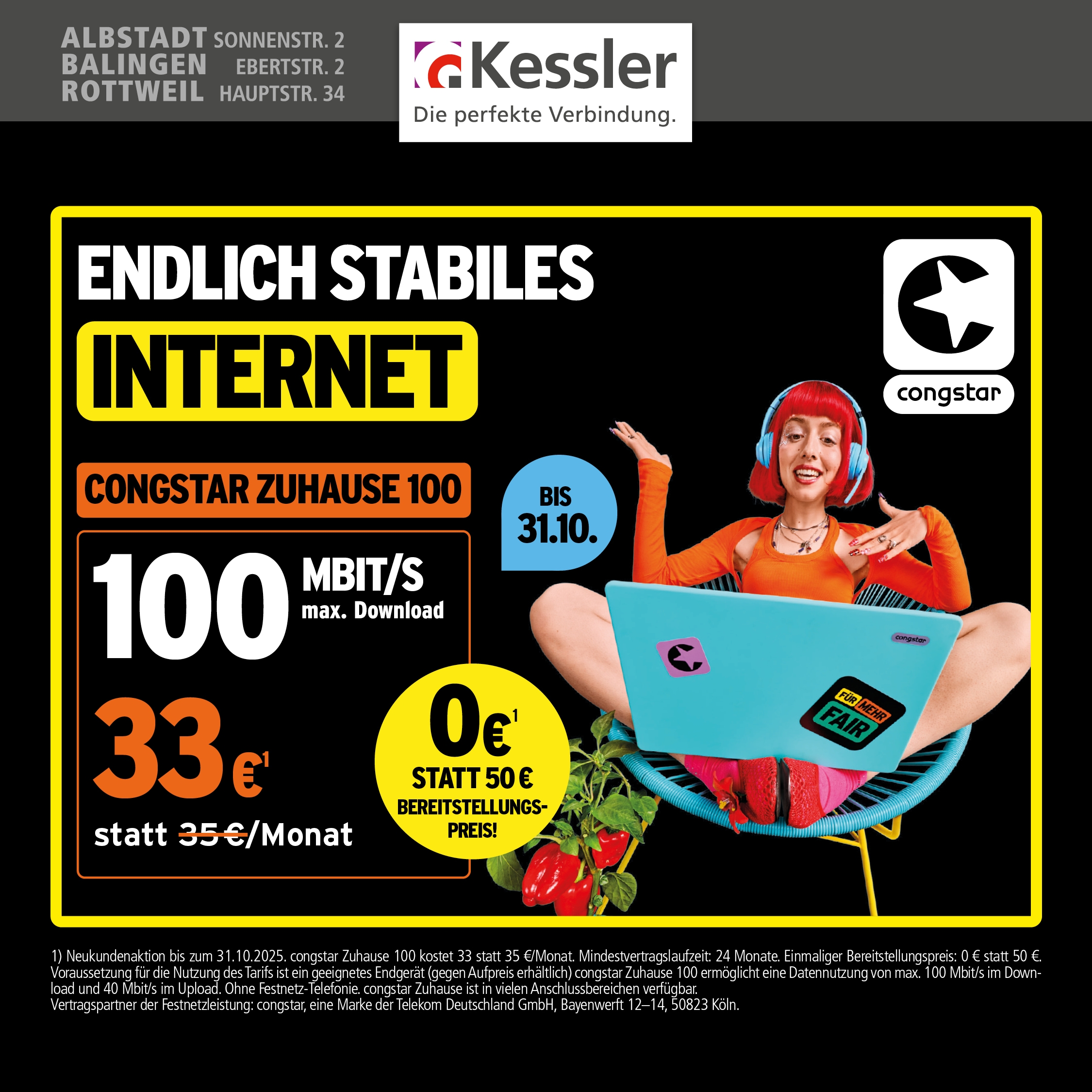Congstar Zuhause 100 DSL