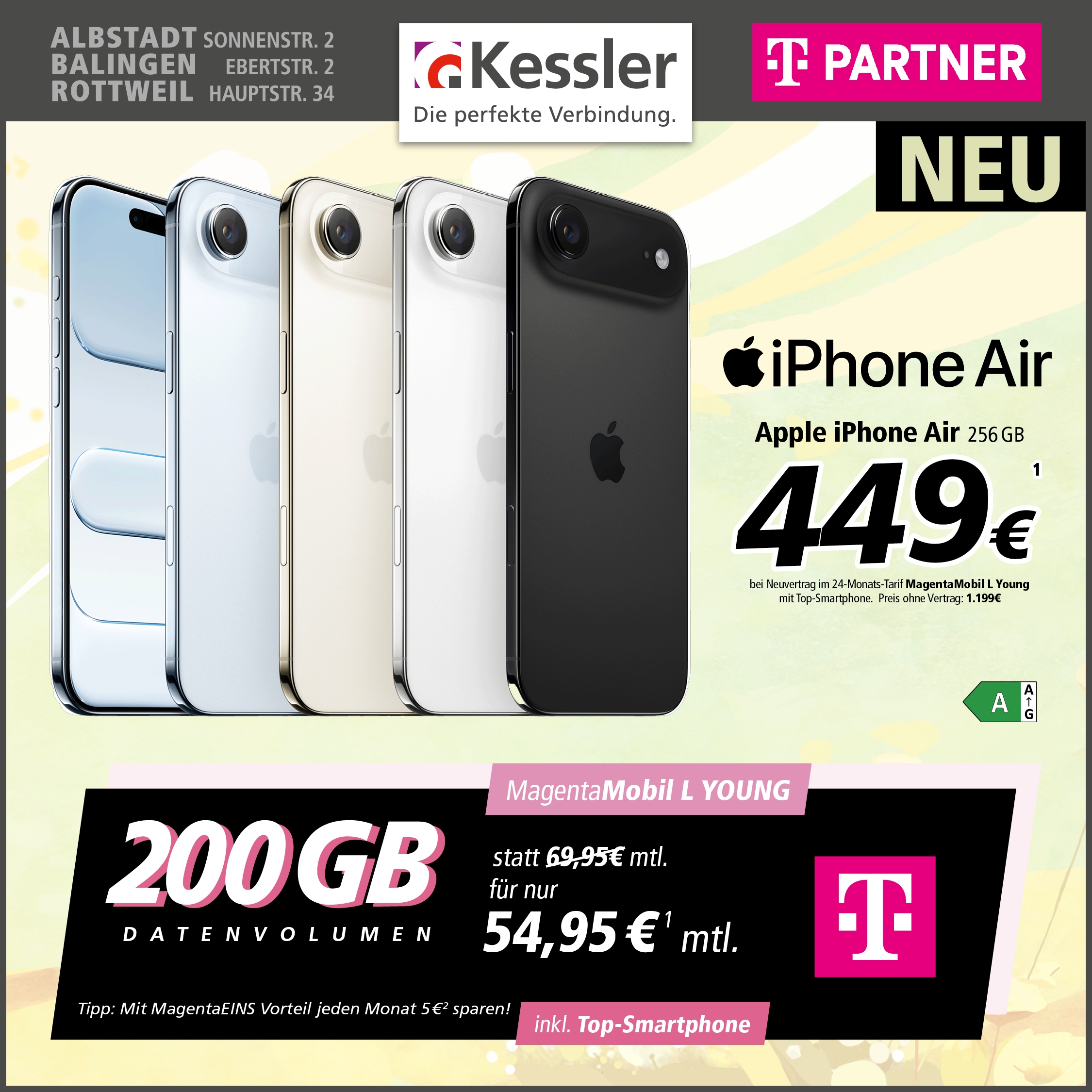 MagentaMobil L Young mit iPhone Air