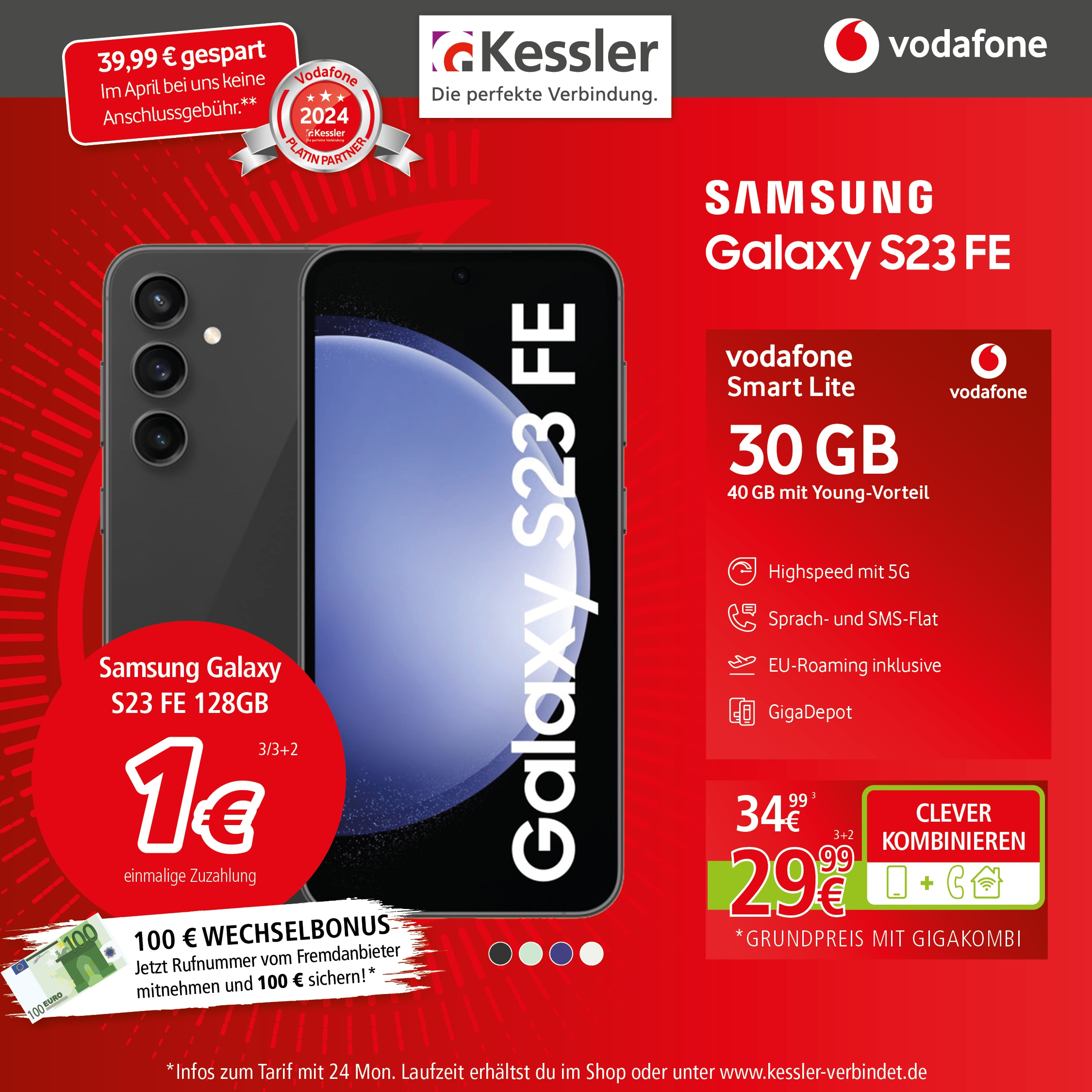 Vodafone Smart Lite mit Galaxy S23FE