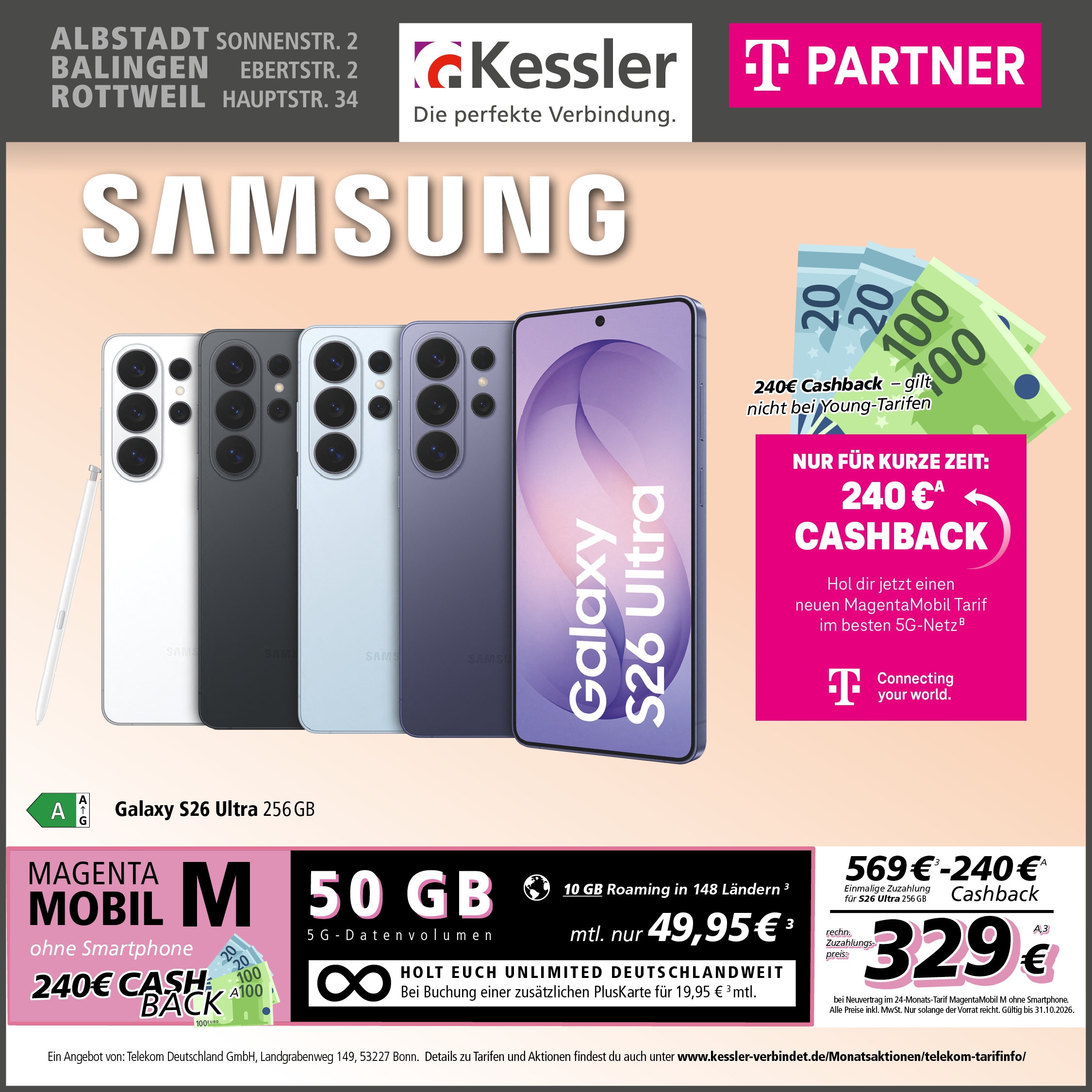 MagentaMobil M mit Galaxy S26 Ultra