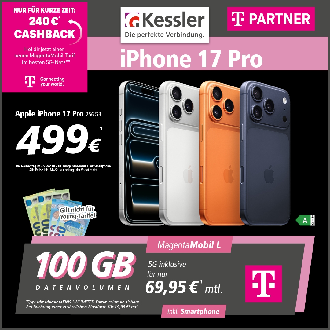 Magenta Mobil L mit Apple iPhone 17 Pro