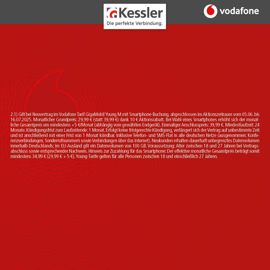 Vodafone GigaMobil Young M mit Xiaomi 14T 256GB