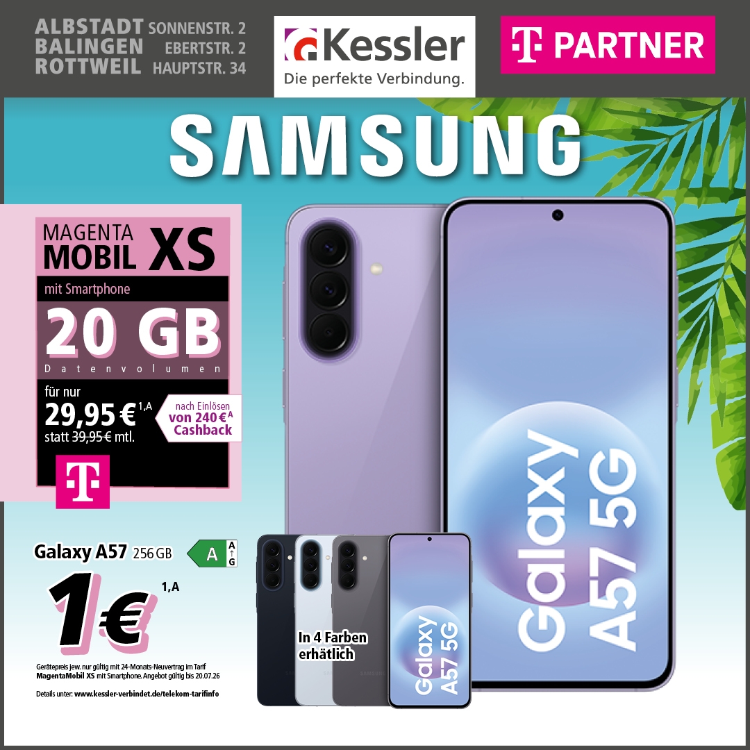 MagentaMobil XS mit Samsung Galaxy A57 5G
