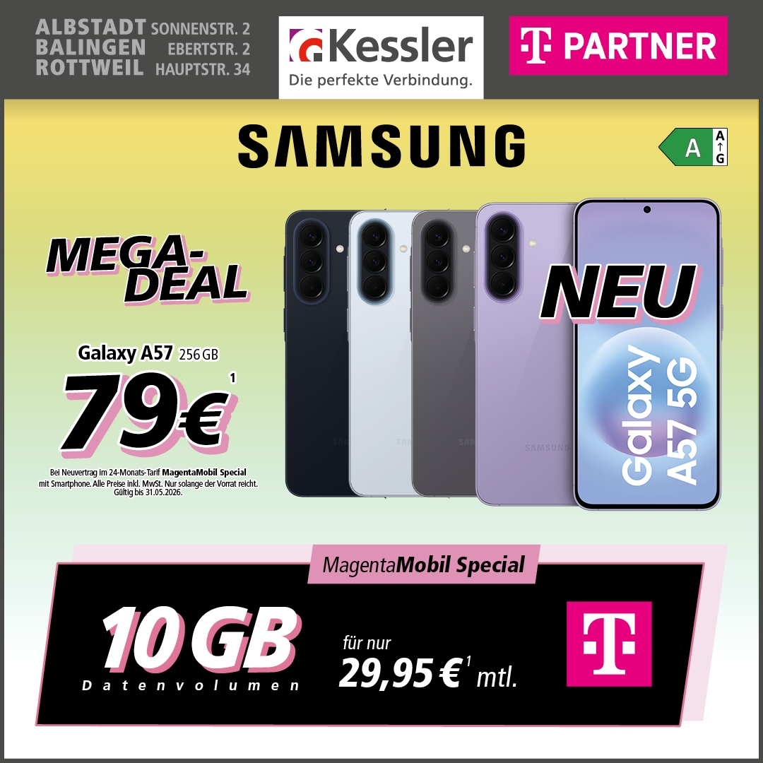 MagentaMobil Special mit Samsung Galaxy A57 5G
