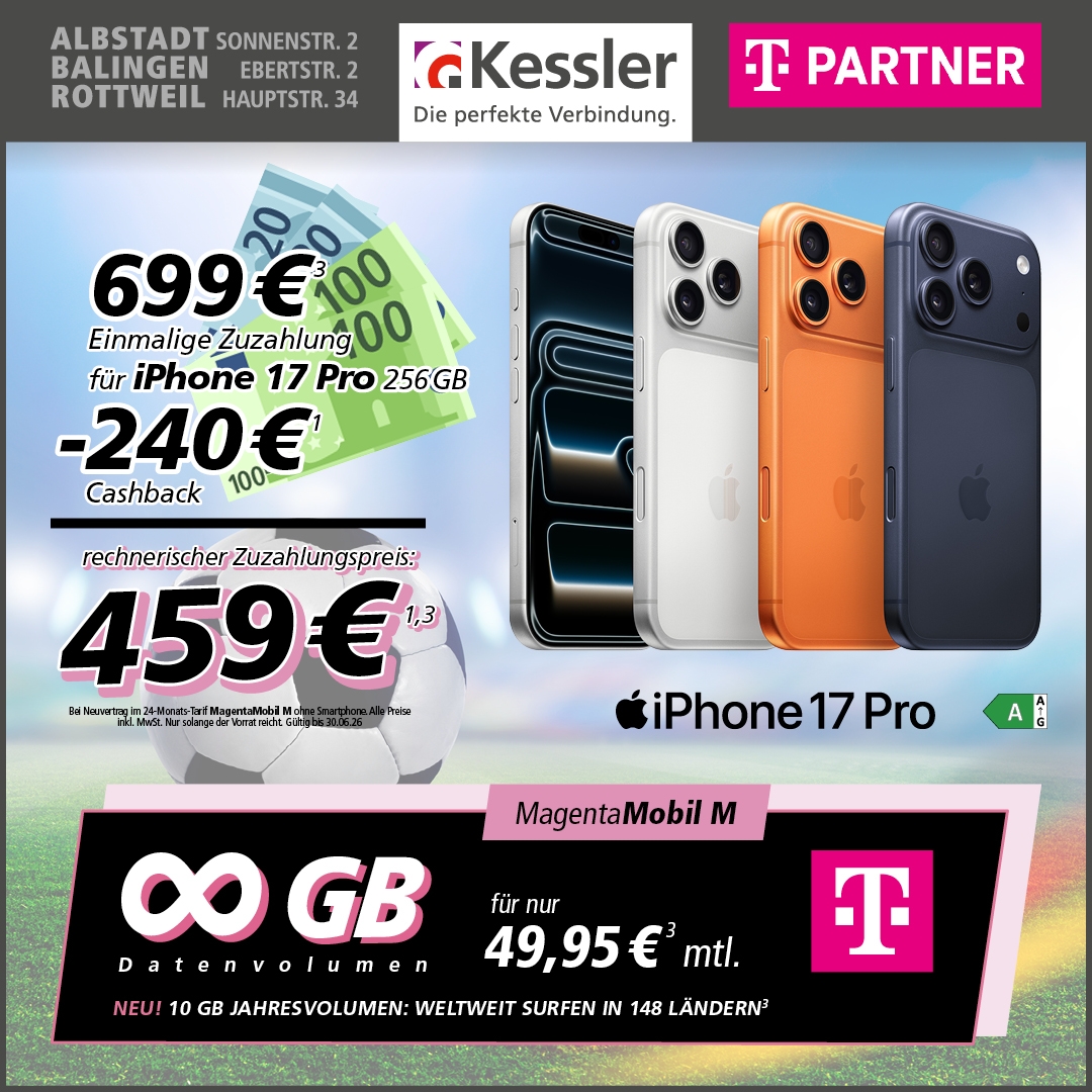 MagentaMobil M mit Apple iPhone 17 Pro