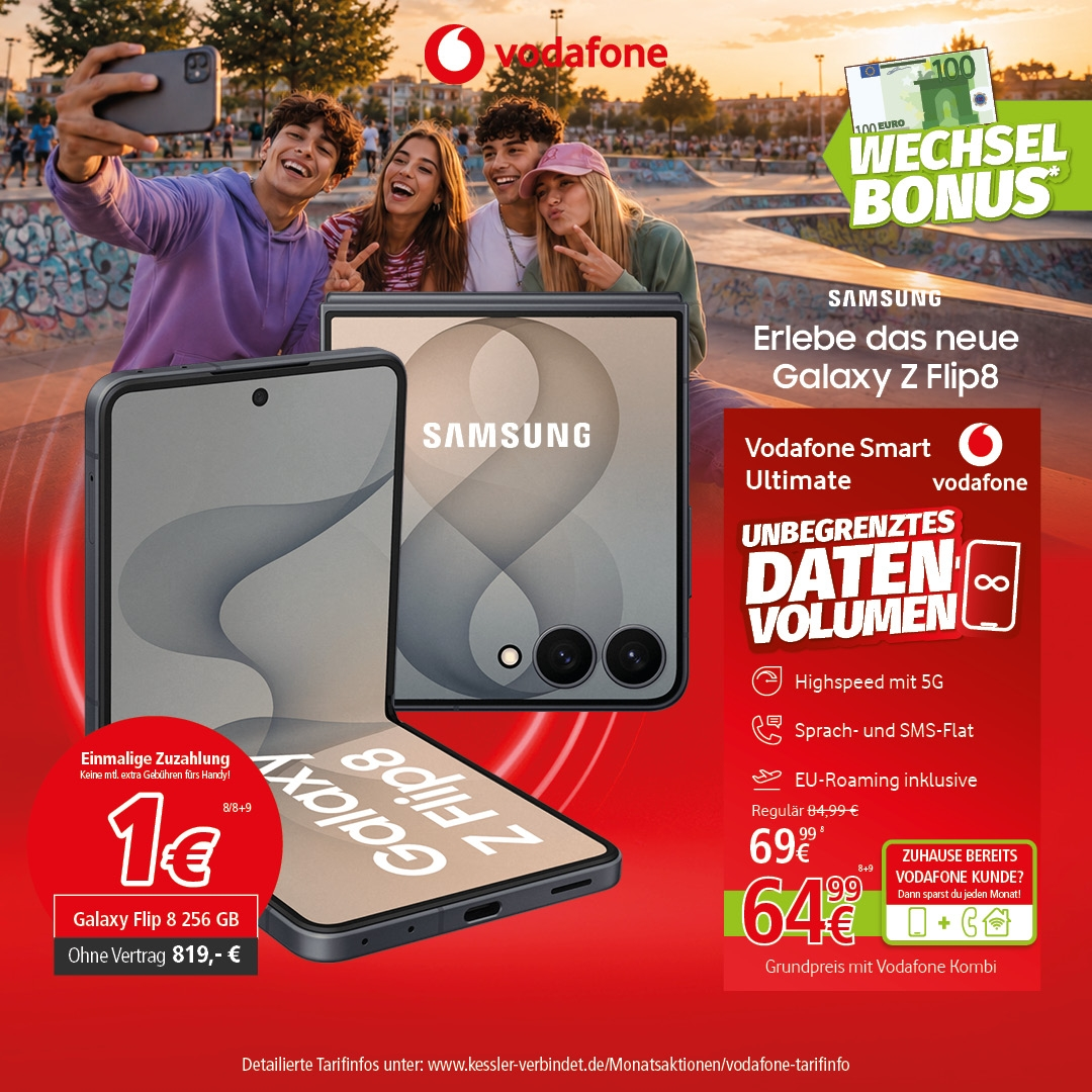 Vodafone Smart Ultimate mit Galaxy Z Flip8 512GB