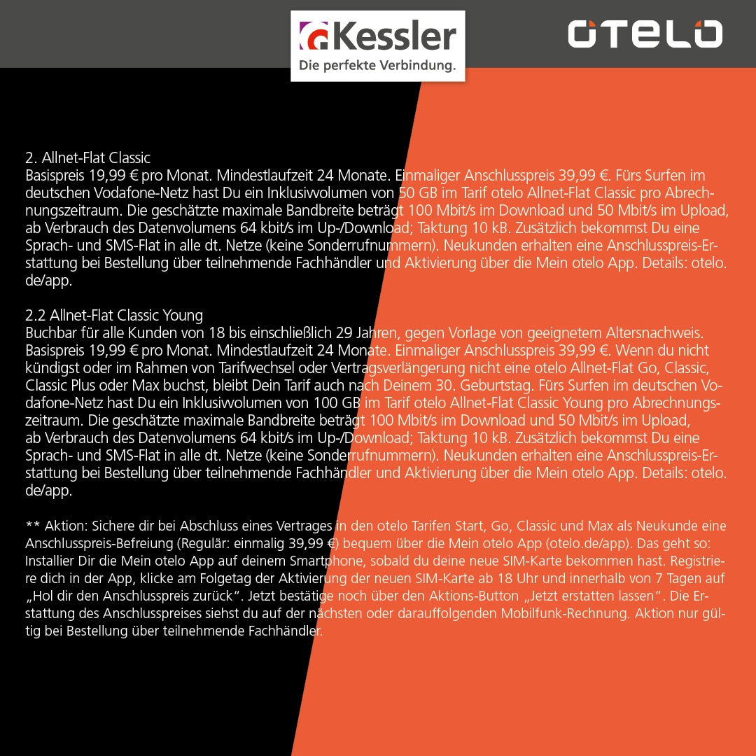 OTELO Classic mit Galaxy A17 5G 128GB