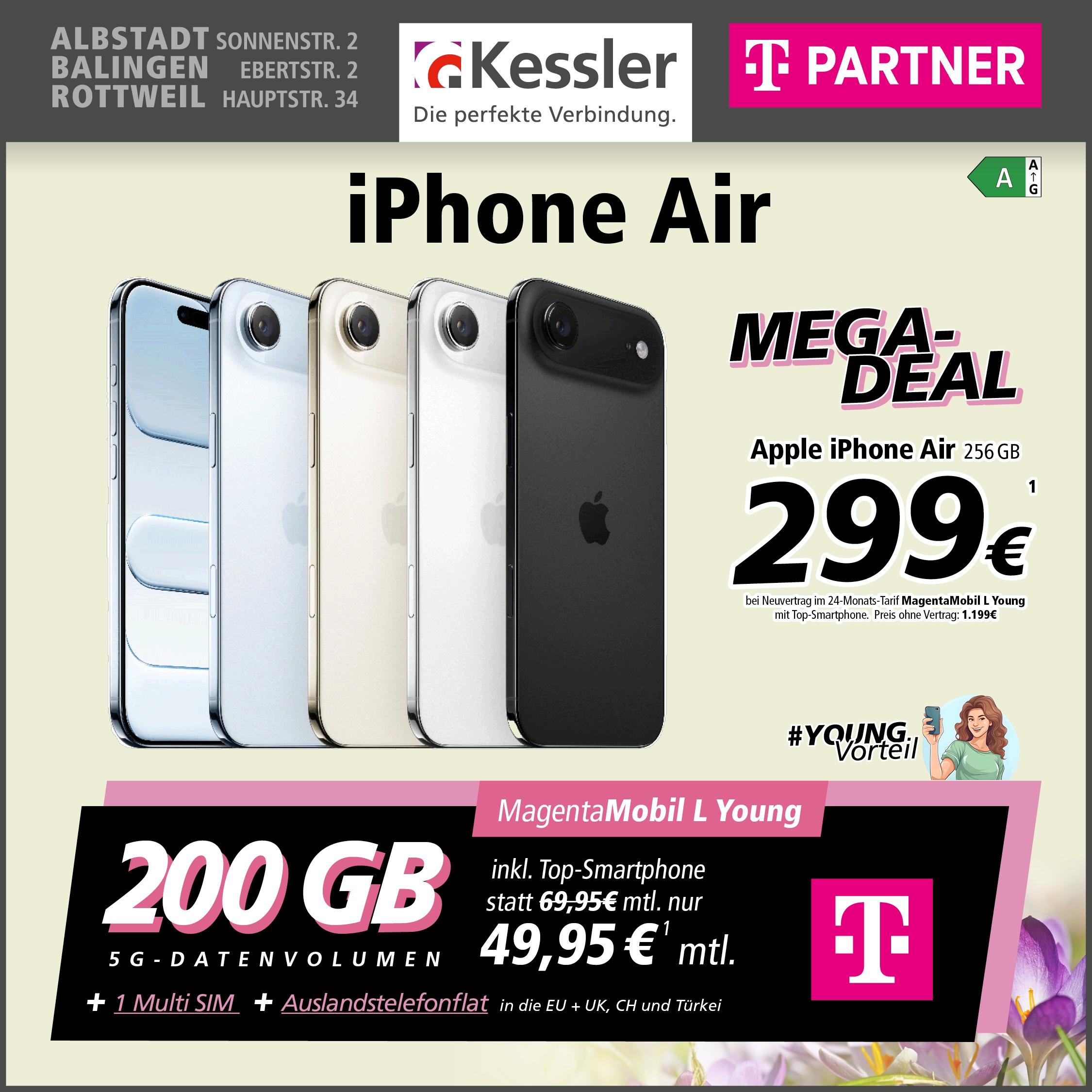 MagentaMobil L Young mit iPhone Air