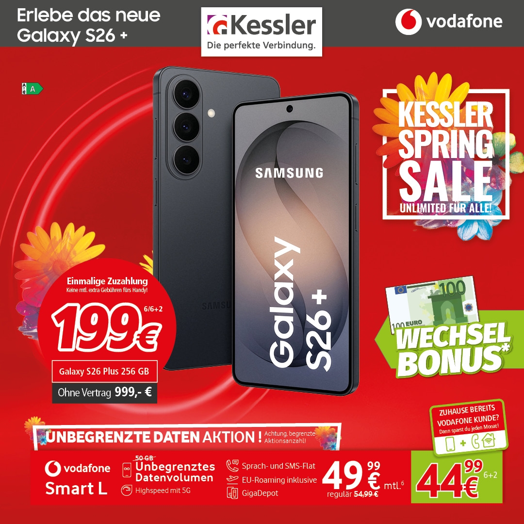 Vodafone Smart L mit Galaxy S26+