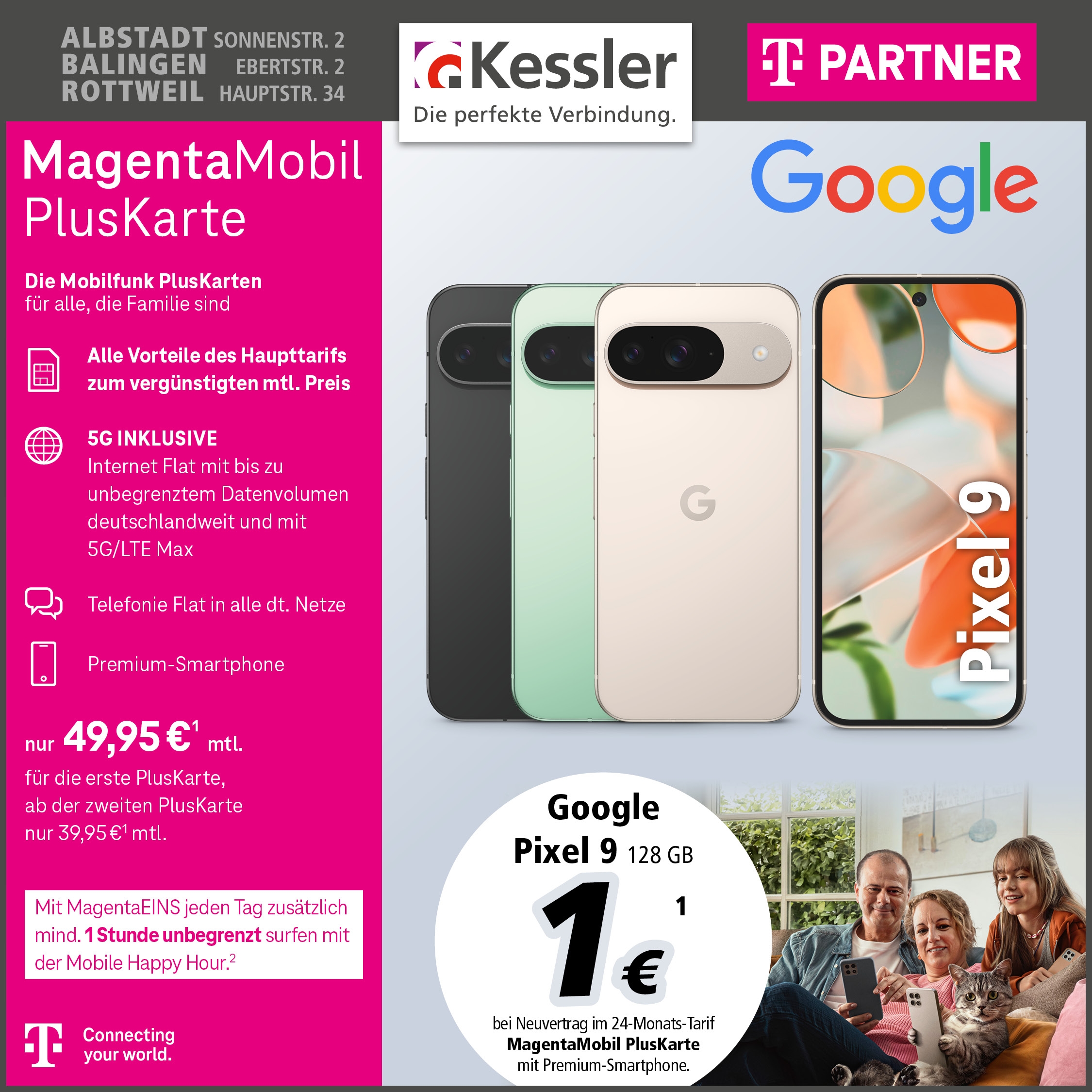 MagentaMobil PlusKarte mit Google Pixel 9