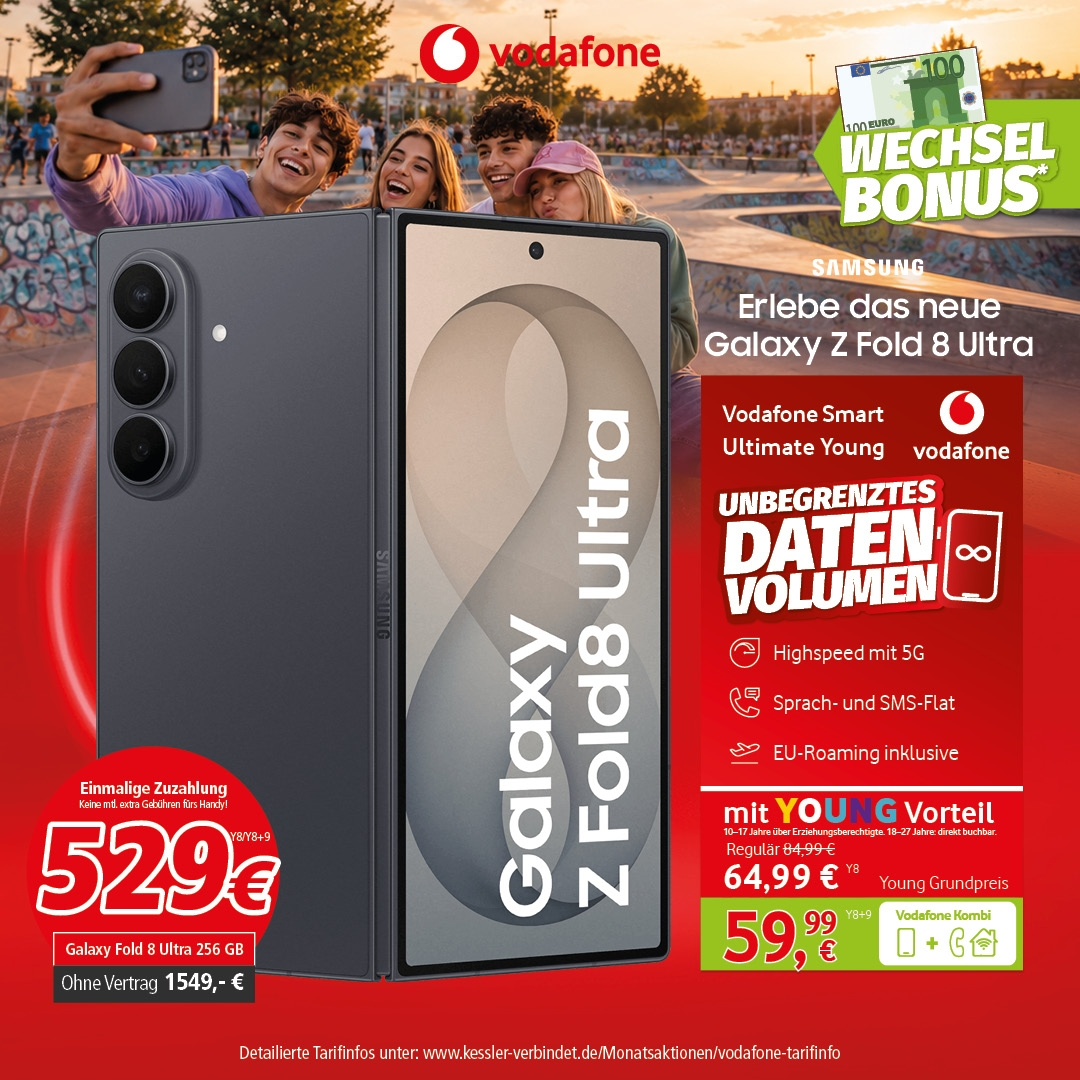 Vodafone Smart Ultimate Young mit Z Fold8 Ultra