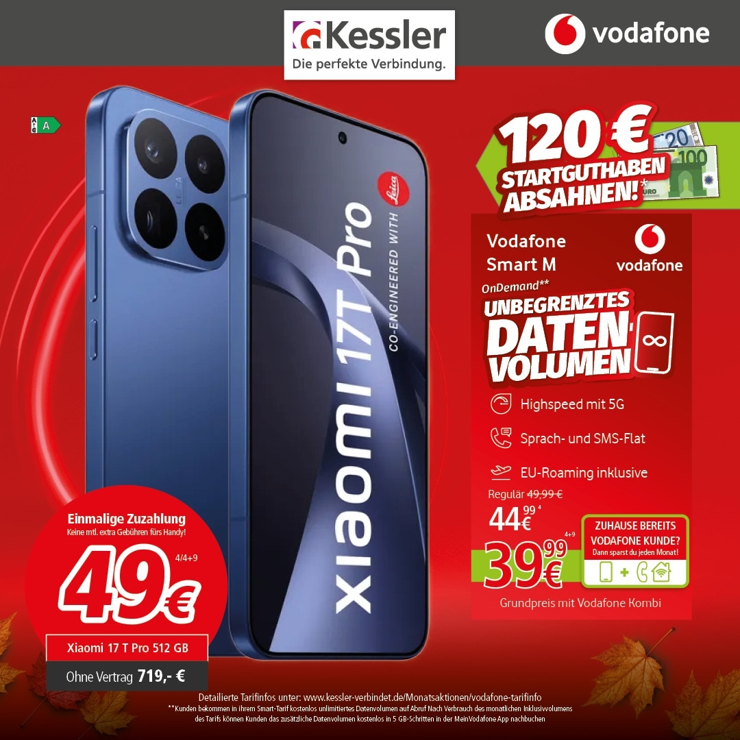 Vodafone Smart M mit Xiaomi 17T Pro