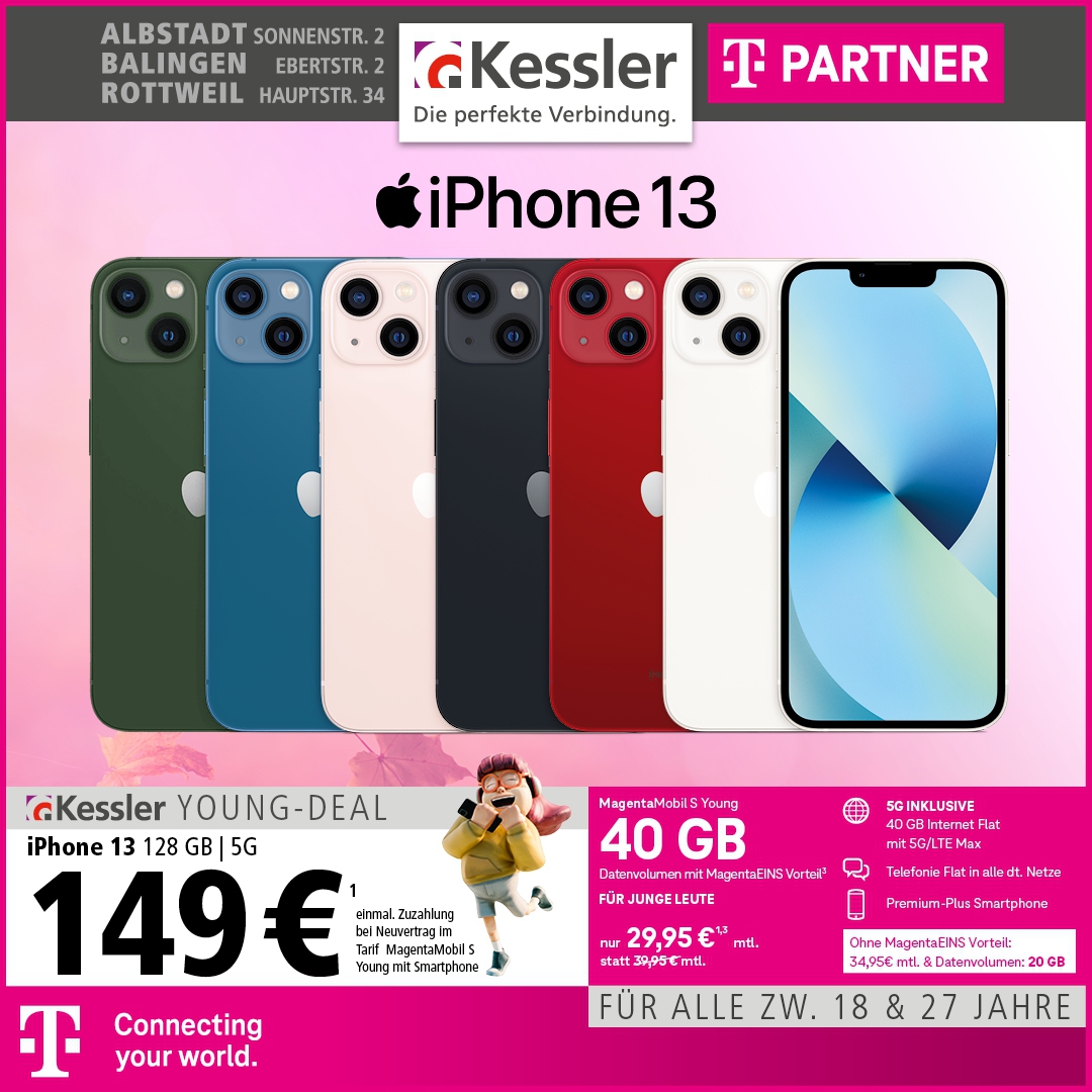 MagentaMobil S Young mit iPhone 13