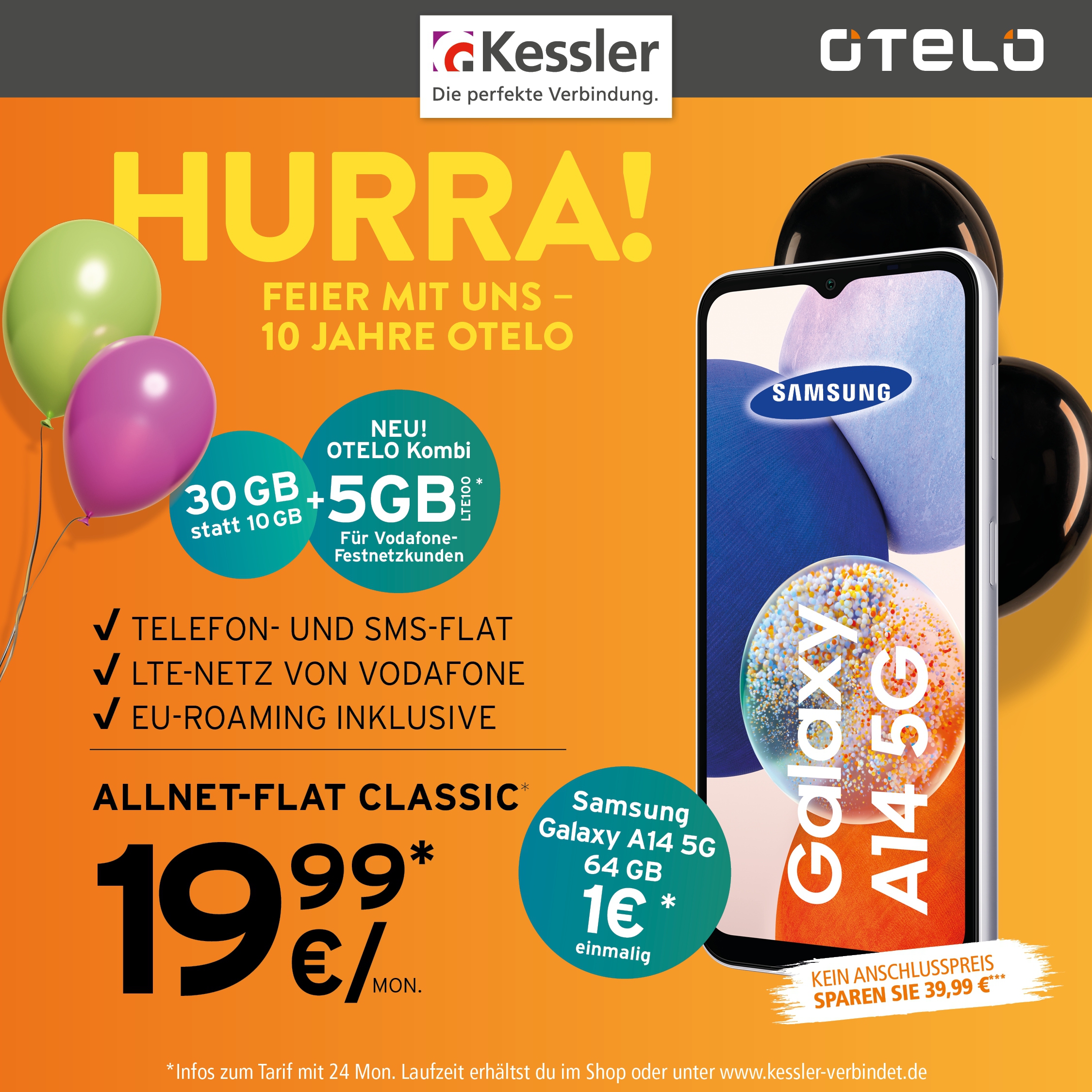 OTELO Classic 20GB mit Samsung Galaxy A14
