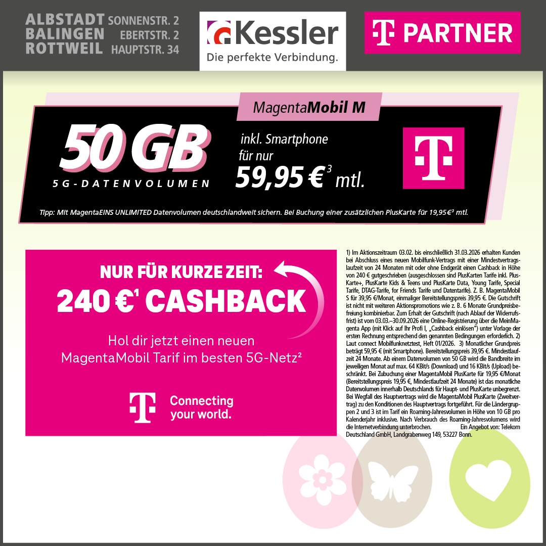 Magenta Mobil M mit Apple iPhone 17 256GB