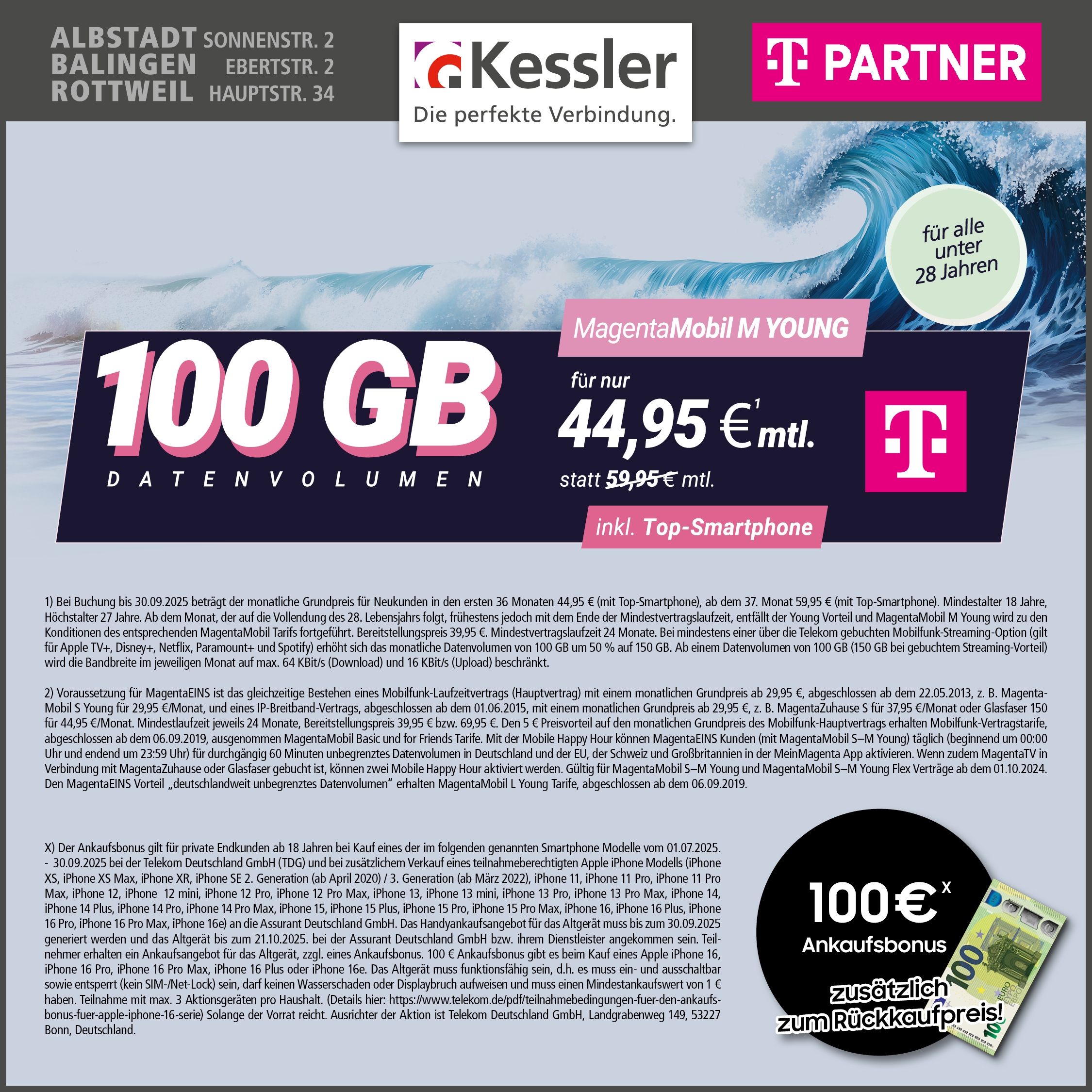 Magenta Mobil M Young mit Apple iPhone 16