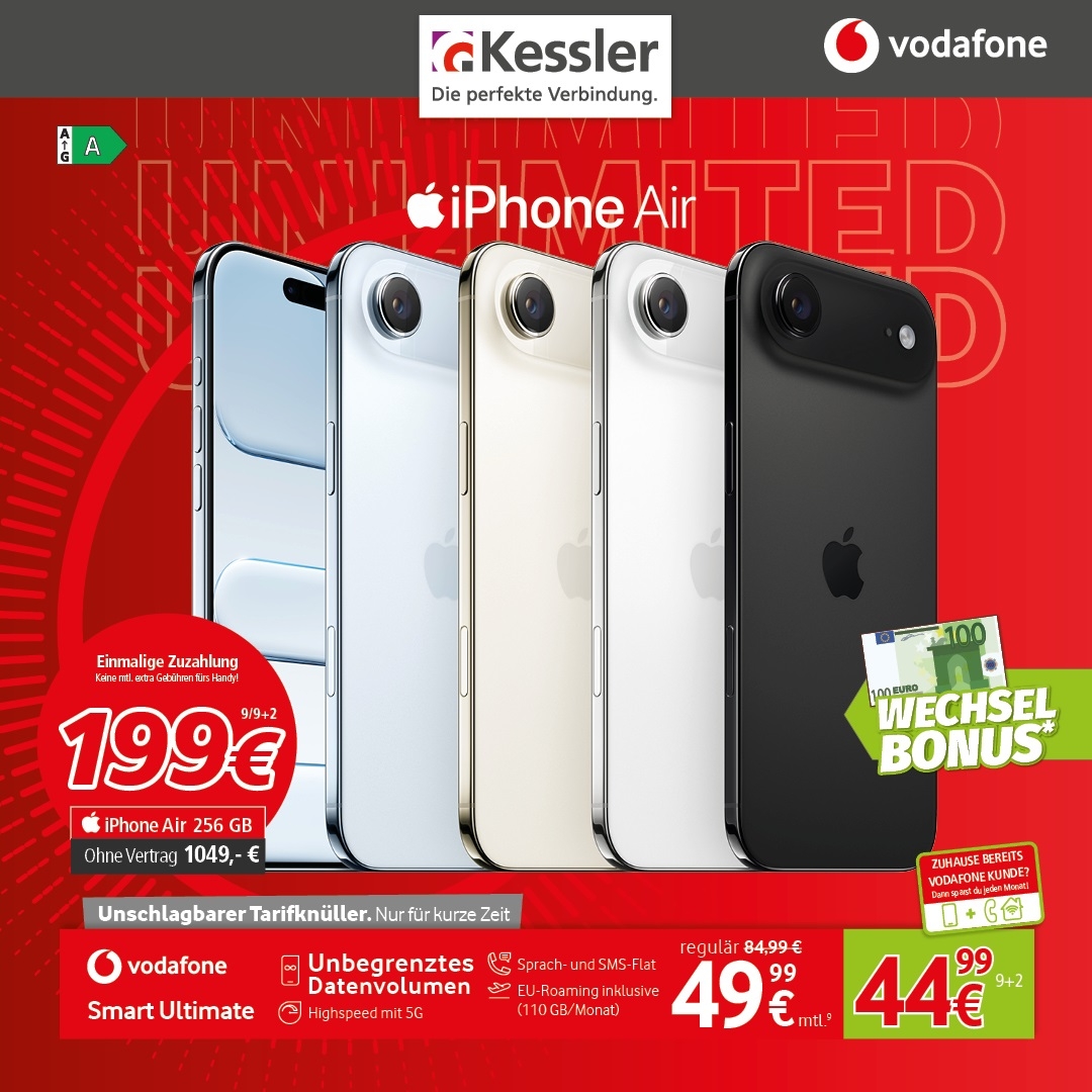 Vodafone Smart Ultimate mit Apple iPhone Air 256GB
