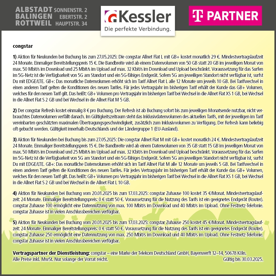Congstar Zuhause 250 ohne Bereitstellungspreis