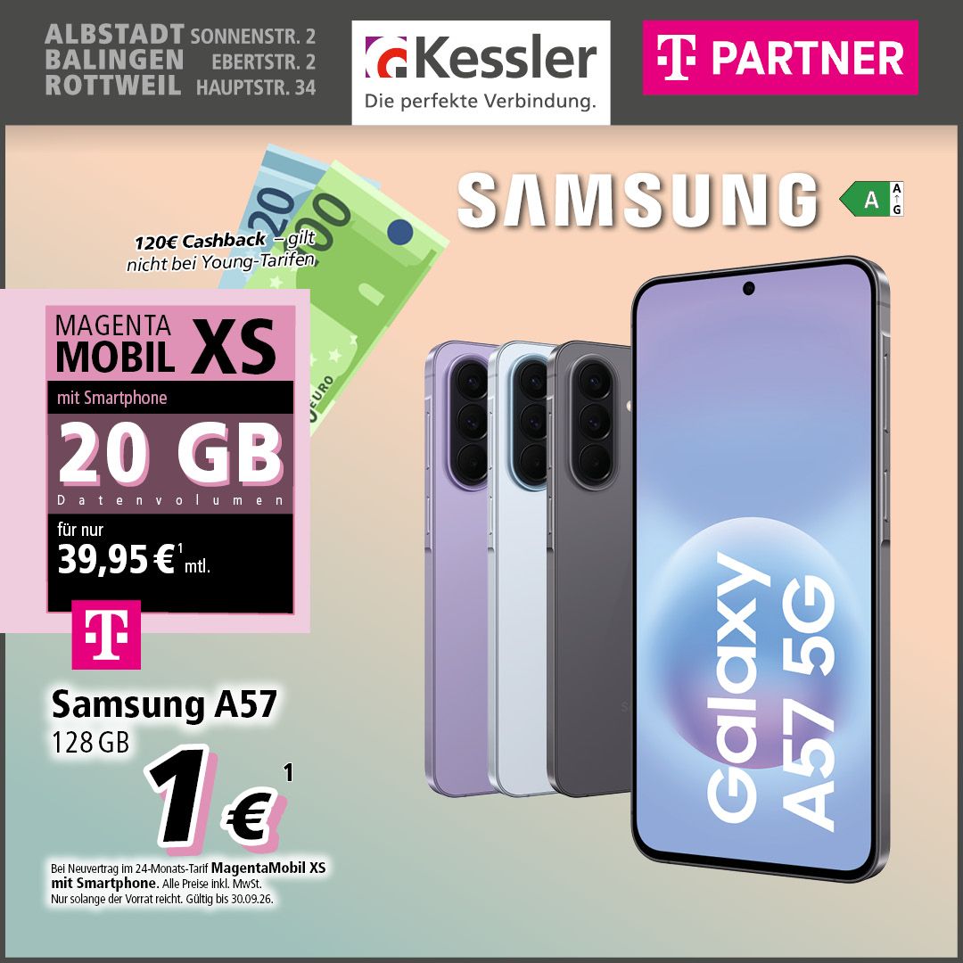 MagentaMobil XS mit Samsung Galaxy A57 5G
