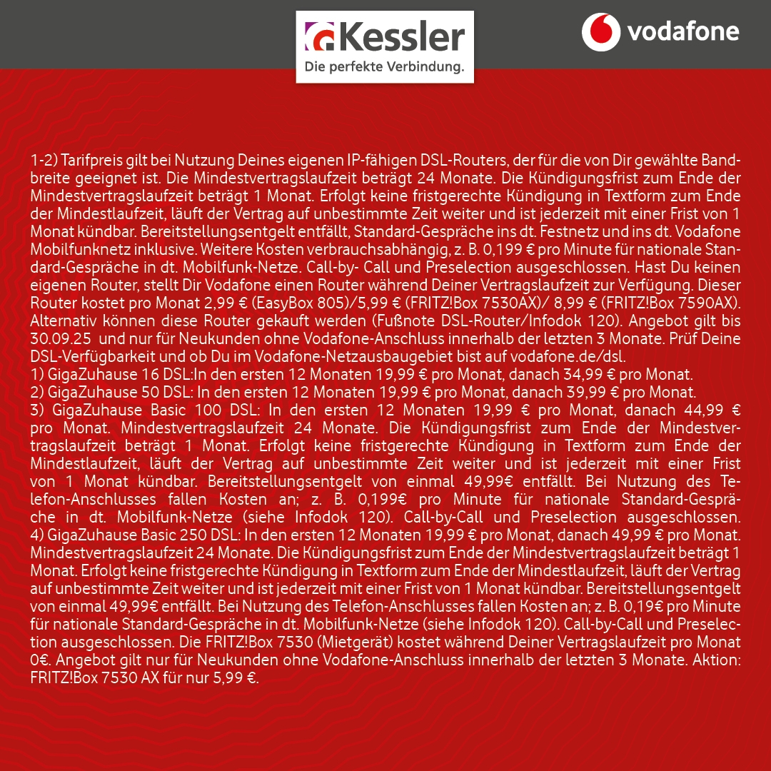 Vodafone DSL Angebote