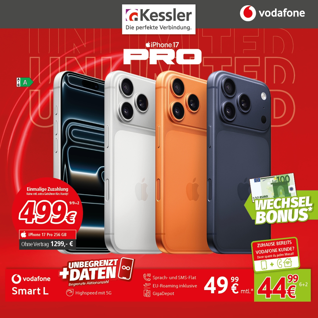Vodafone Smart L mit iPhone 17 Pro