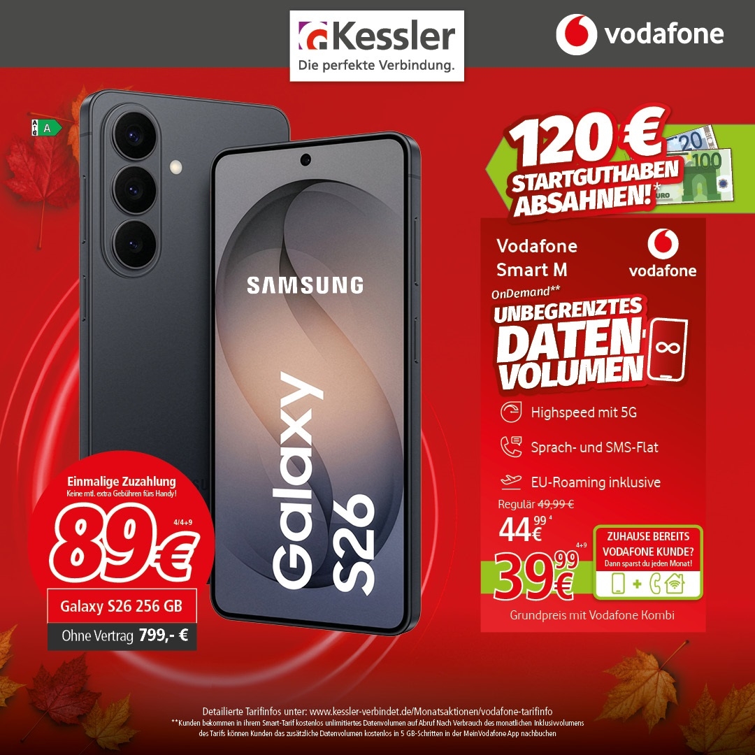 Vodafone Smart M mit Galaxy S26