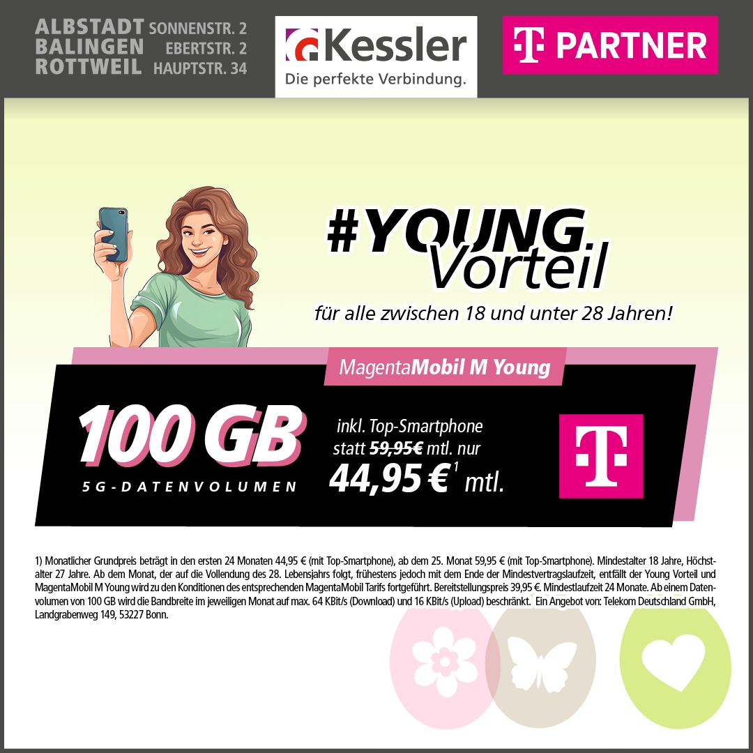 Magenta Mobil M Young mit Apple iPhone 16