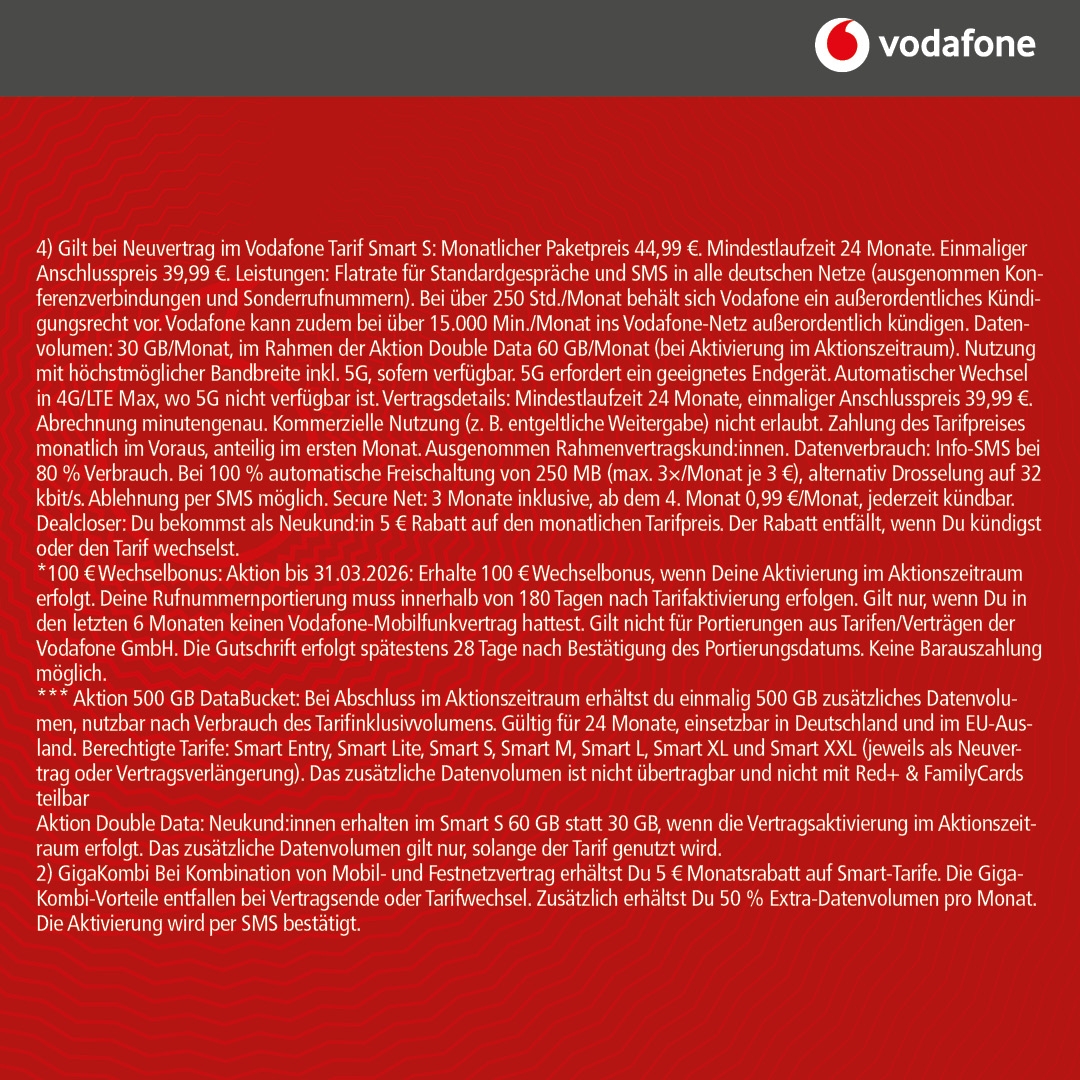 Vodafone Smart Ultimate mit Galaxy S26