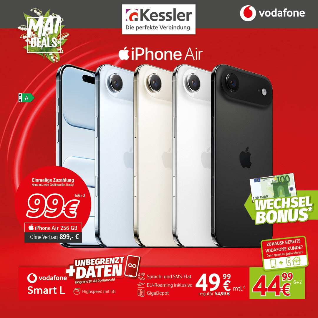 Vodafone Smart L mit Apple iPhone Air 256GB