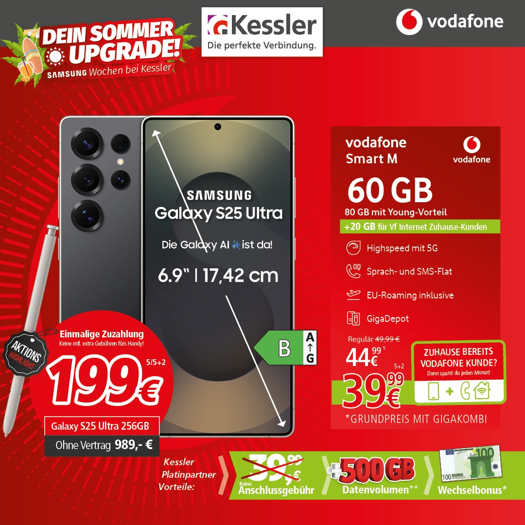 Vodafone Smart M mit Galaxy S25 Ultra