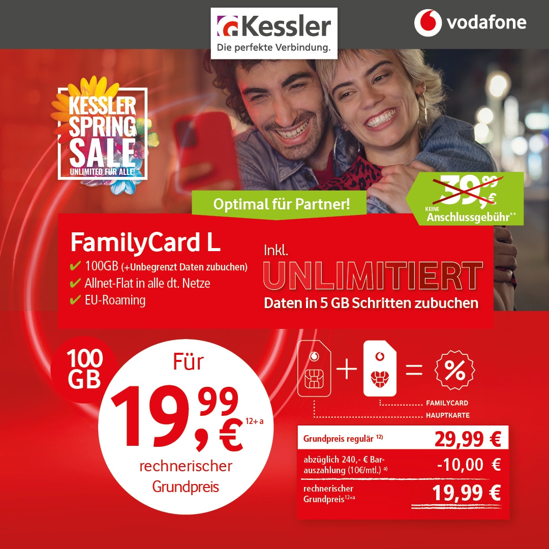 Vodafone Family Card L Unlimited