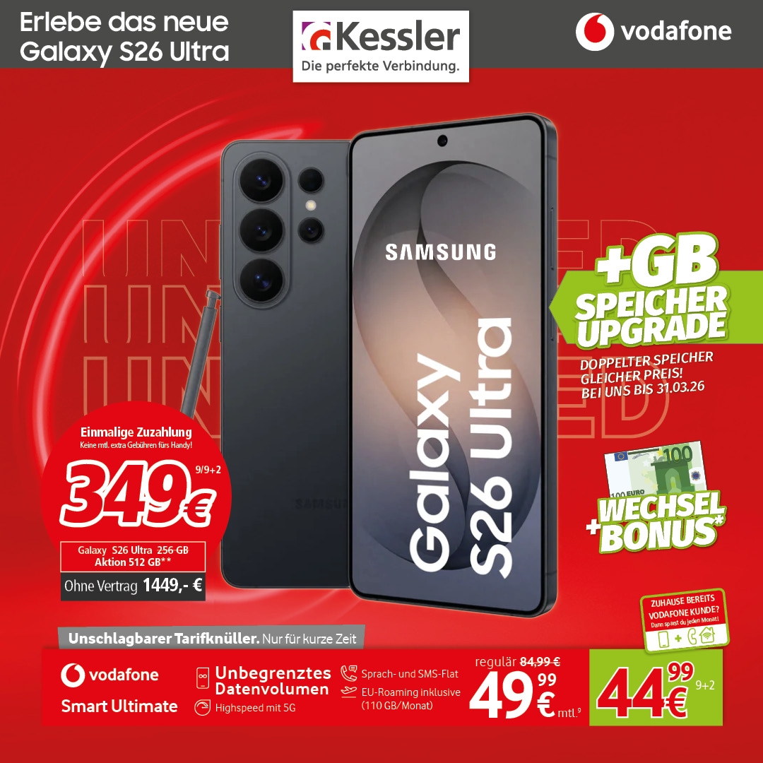 Vodafone Smart Ultimate mit Galaxy S26 Ultra