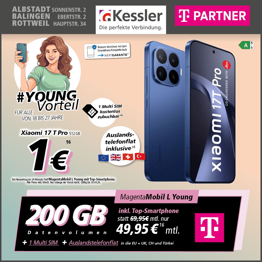 MagentaMobil L Young mit Xiaomi 17T Pro