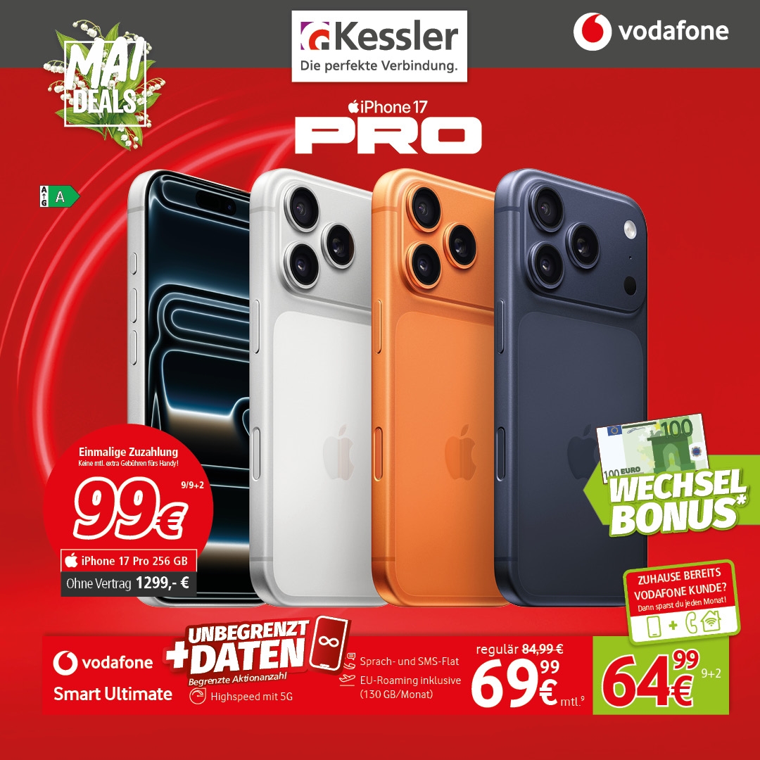 Vodafone Smart Ultimate mit IPhone 17 Pro