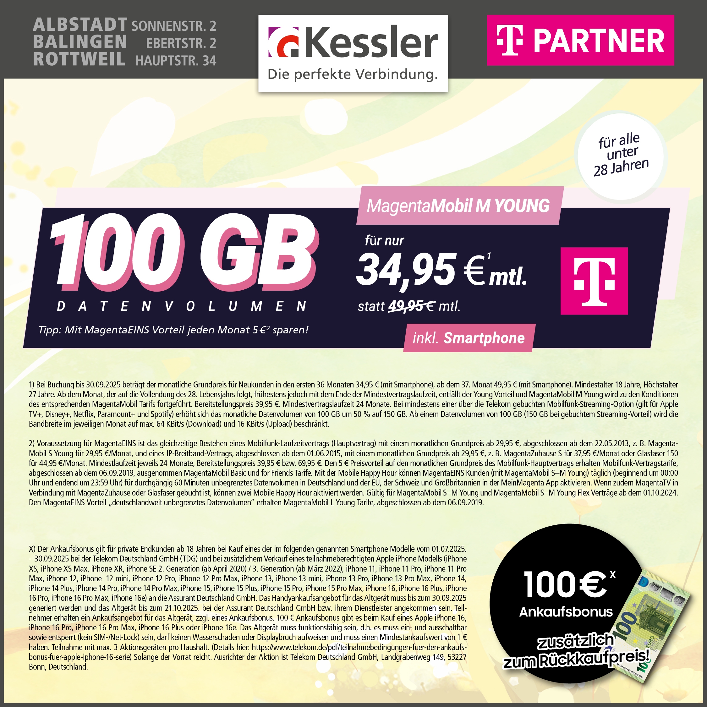 MagentaMobil M Young mit IPhone 16