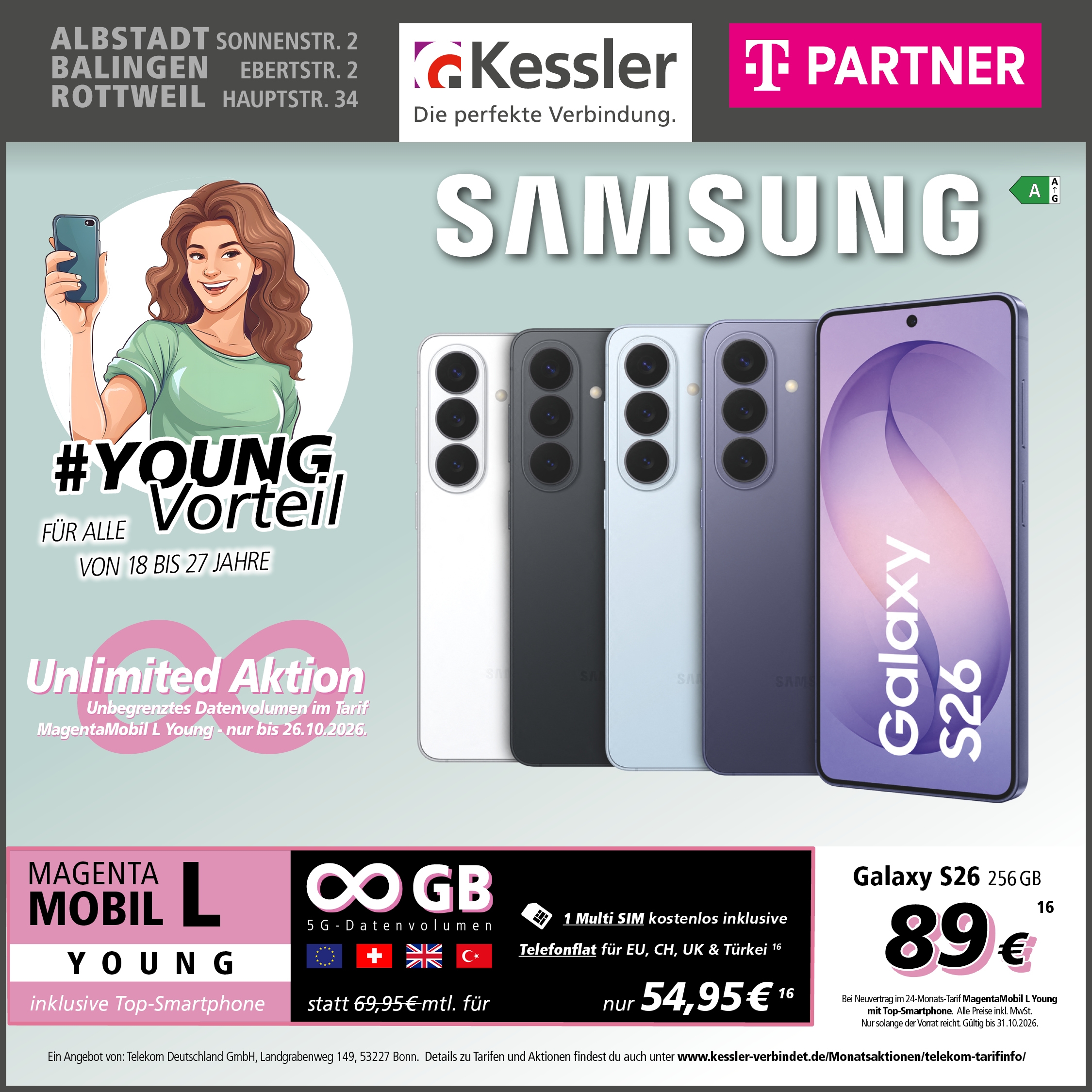 MagentaMobil Young L mit Galaxy S26