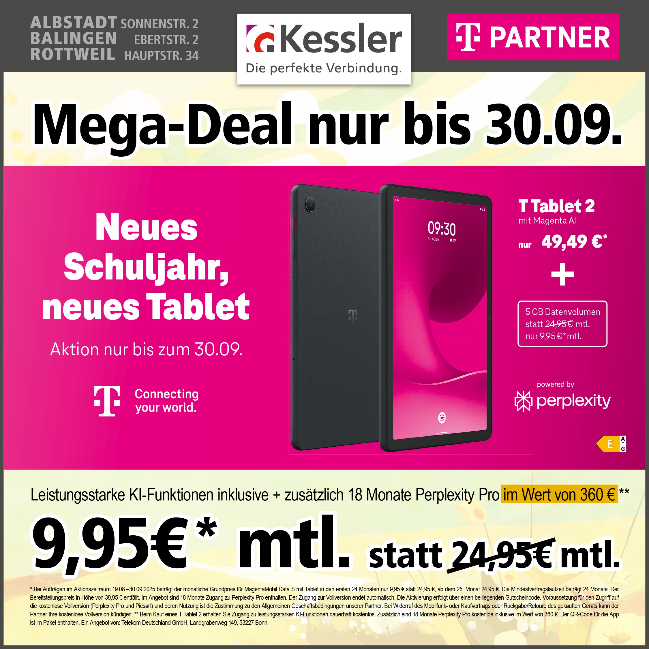 MagentaMobil Mega-Deal mit Tablet