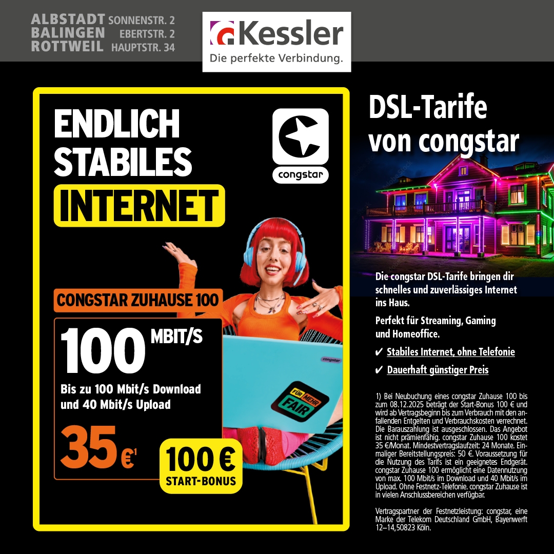 Congstar Zuhause 100 DSL