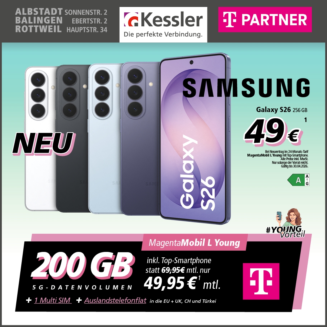 MagentaMobil Young L mit Galaxy S26
