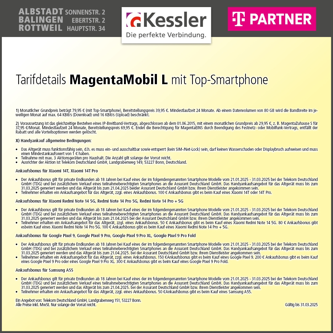 Magenta Mobil L mit Apple iPhone 16 Pro