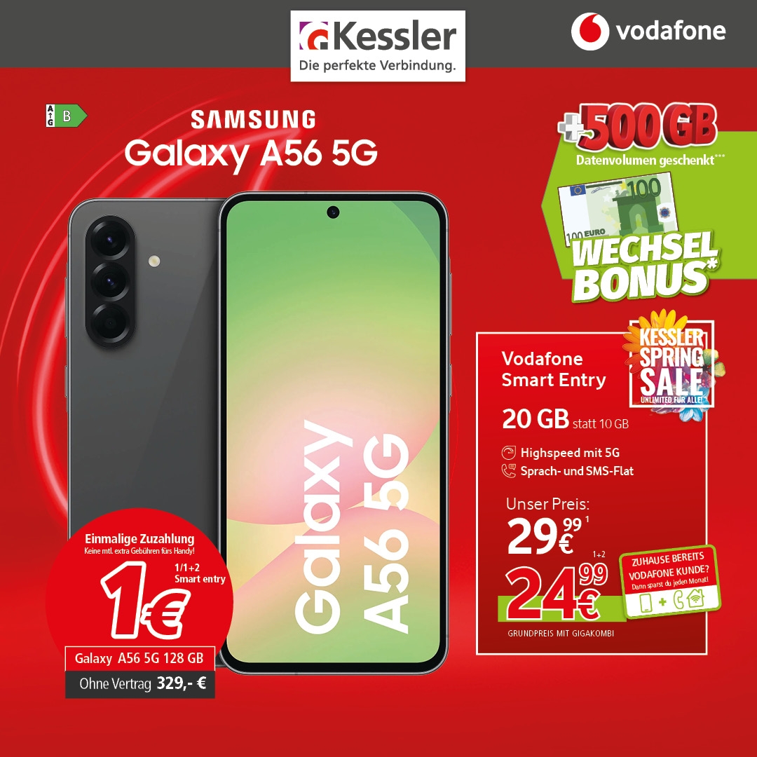 Vodafone Smart Entry m. Samsung A57 128GB