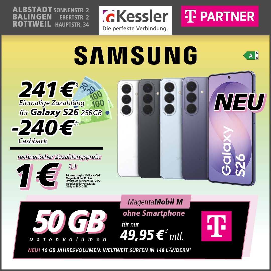 MagentaMobil M mit Galaxy S26