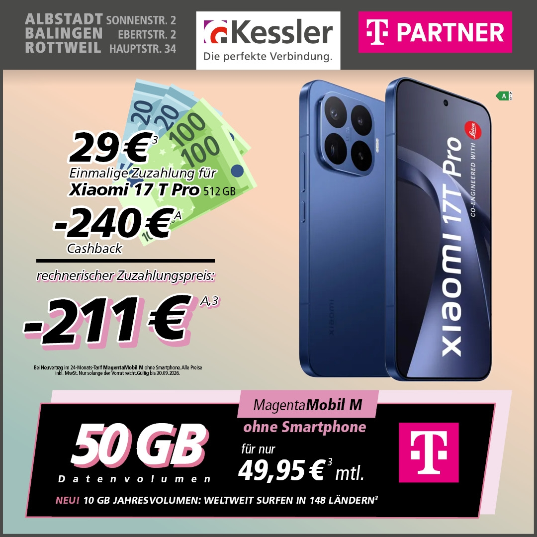 MagentaMobil M mit Xiaomi 17T Pro