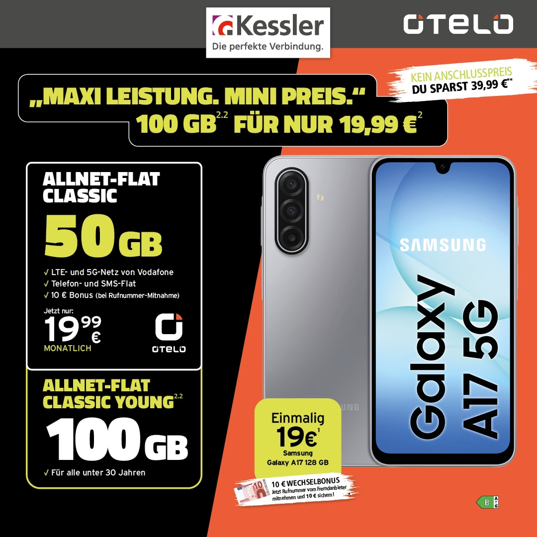 OTELO Classic mit Galaxy A17 5G 128GB
