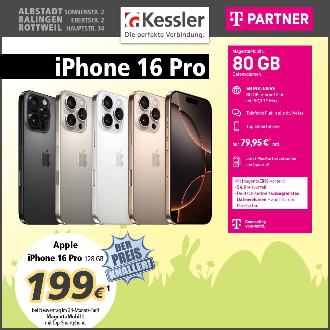 Magenta Mobil L mit Apple iPhone 16 Pro