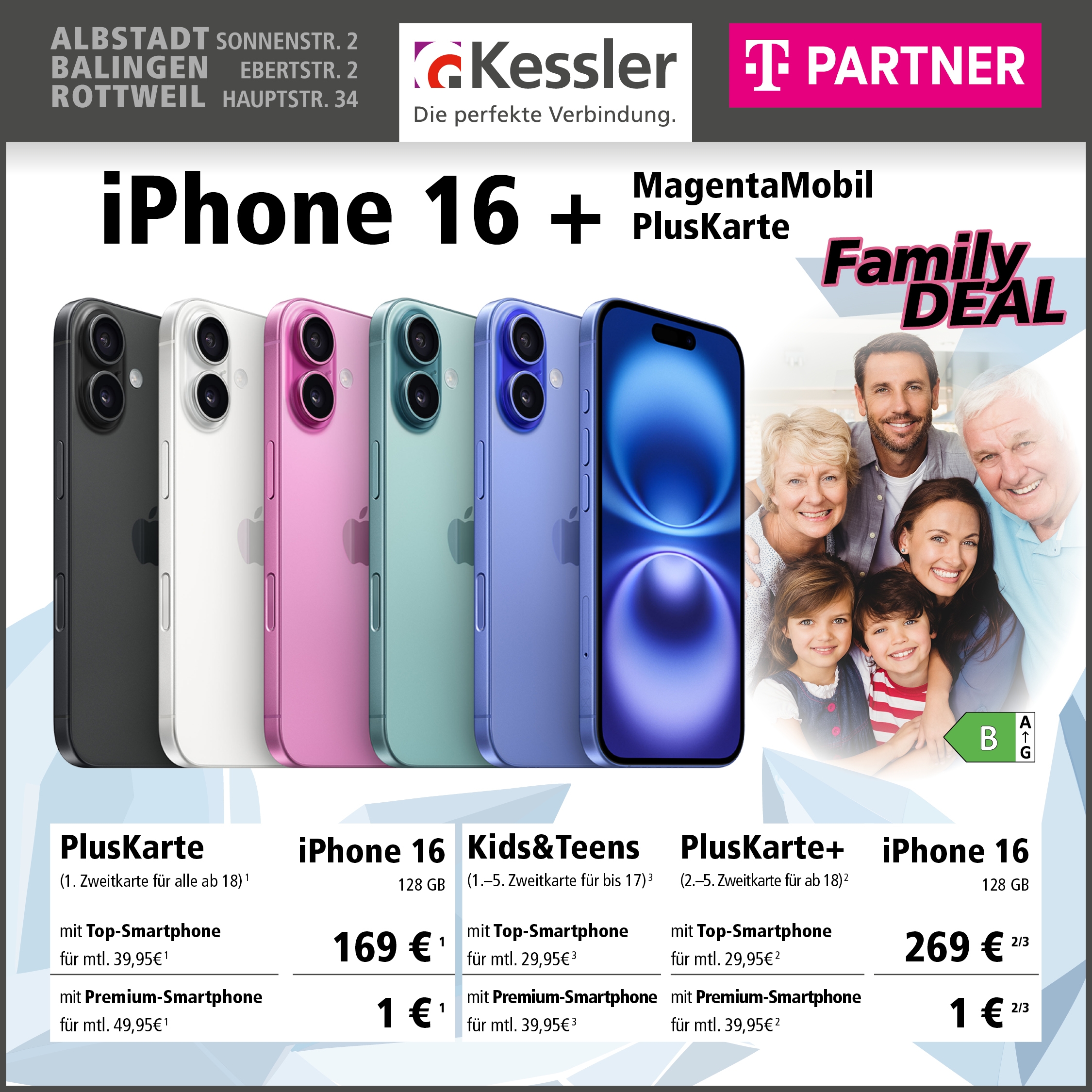 Telekom MagentaMobil PlusKarte mit iPhone 16