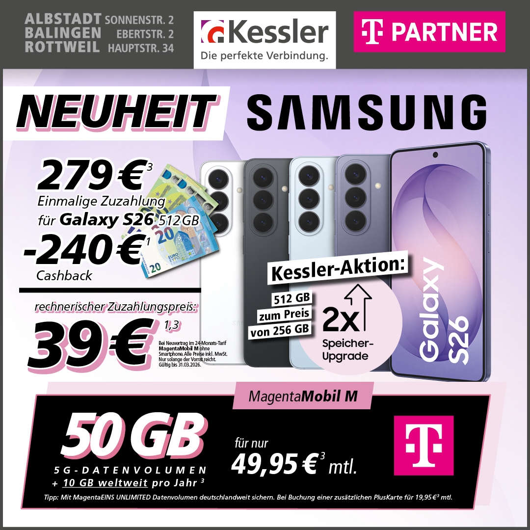 MagentaMobil M mit Galaxy S26