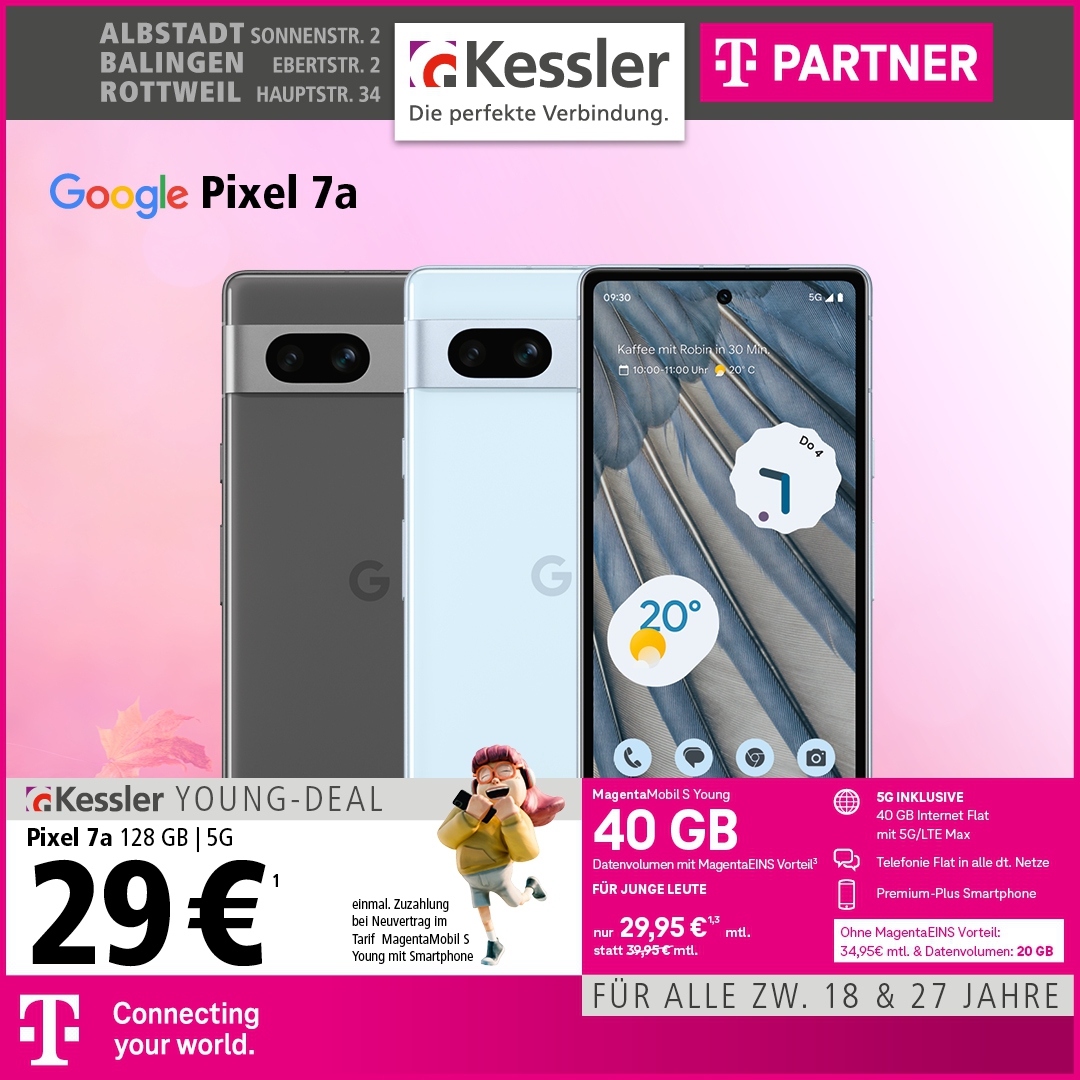 MagentaMobil S Young m. Google Pixel 7a