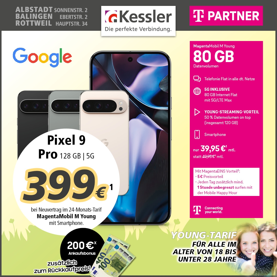MagentaMobil m Young mit Google Pixel 9 Pro