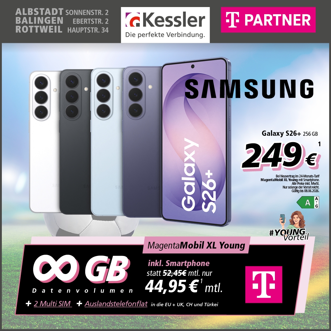 MagentaMobil XL Young mit Galaxy S26+ 256GB